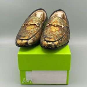 NIB Sam Edelman Loraine Bit Loafer in Metallic Bronze, Size 7.0